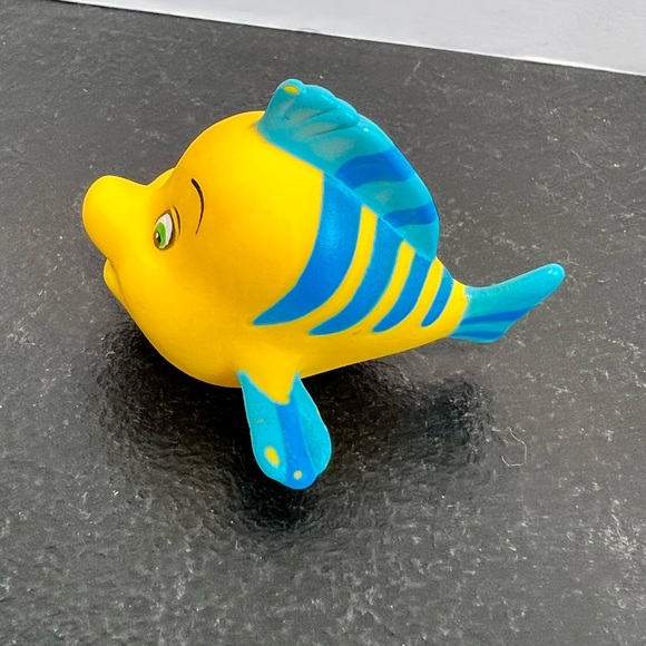 Disney Toys Disney Little Mermaid Flounder Soft Squishy Plastic
